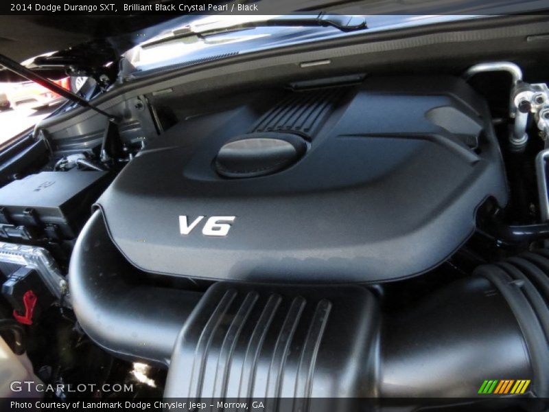 Brilliant Black Crystal Pearl / Black 2014 Dodge Durango SXT