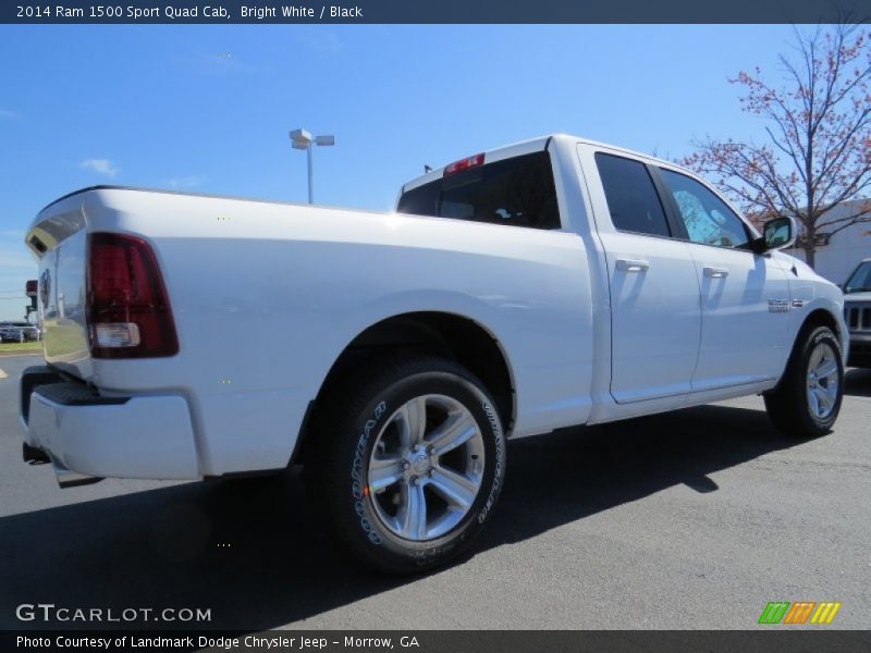 Bright White / Black 2014 Ram 1500 Sport Quad Cab