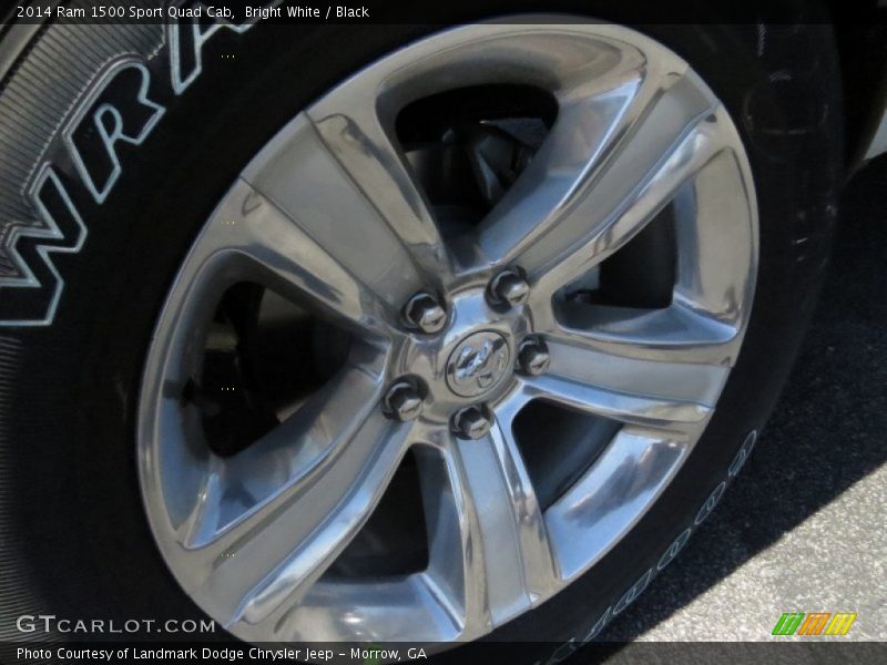 Bright White / Black 2014 Ram 1500 Sport Quad Cab