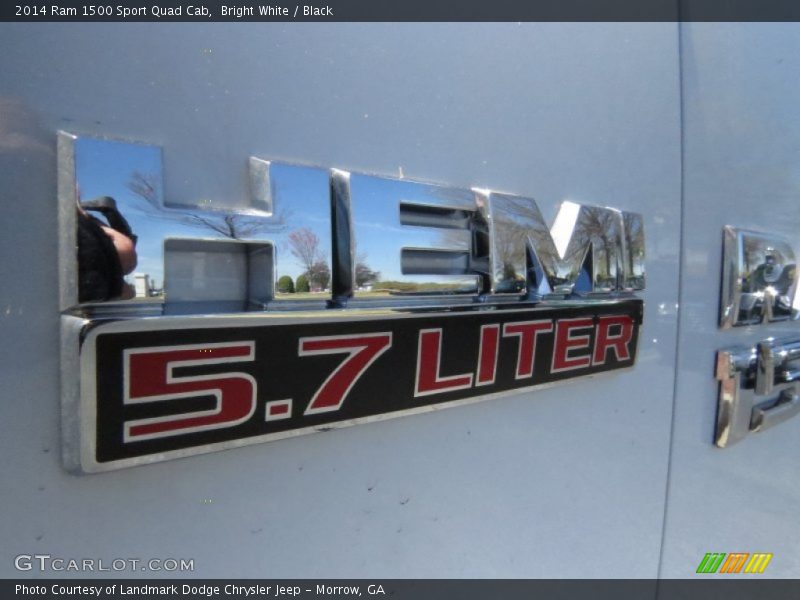 Bright White / Black 2014 Ram 1500 Sport Quad Cab