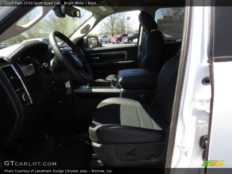 Bright White / Black 2014 Ram 1500 Sport Quad Cab
