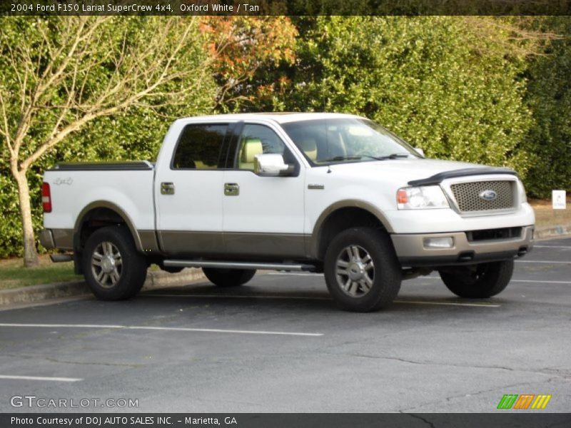 Oxford White / Tan 2004 Ford F150 Lariat SuperCrew 4x4