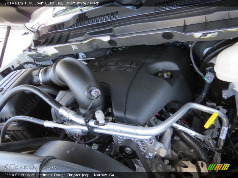 Bright White / Black 2014 Ram 1500 Sport Quad Cab