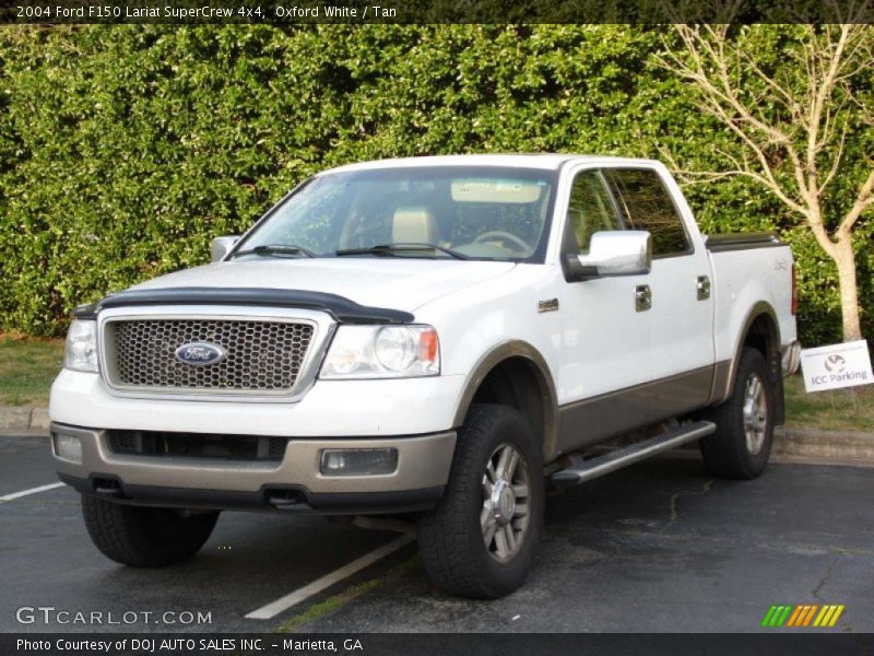 Oxford White / Tan 2004 Ford F150 Lariat SuperCrew 4x4