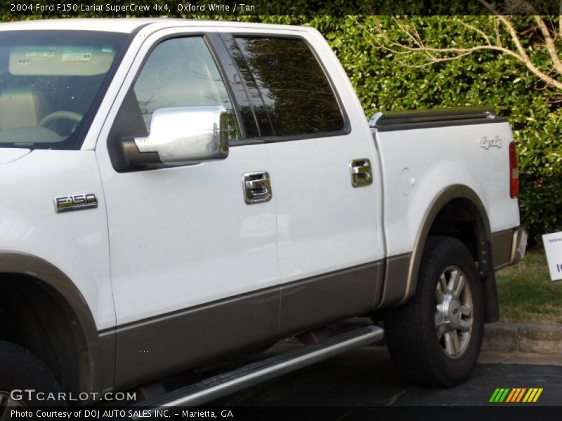 Oxford White / Tan 2004 Ford F150 Lariat SuperCrew 4x4