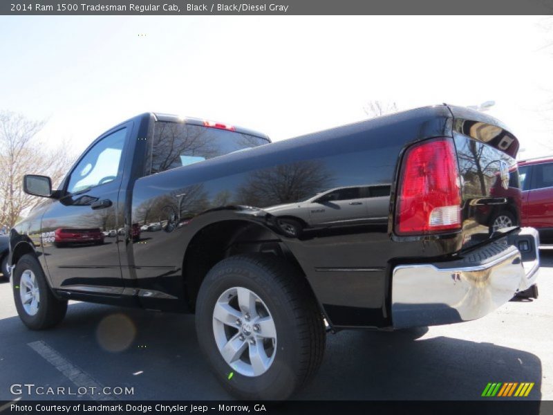 Black / Black/Diesel Gray 2014 Ram 1500 Tradesman Regular Cab