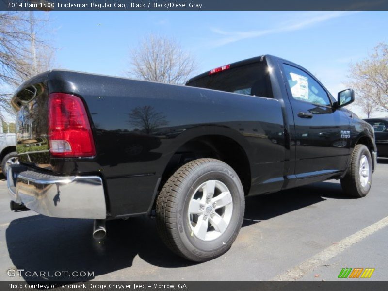 Black / Black/Diesel Gray 2014 Ram 1500 Tradesman Regular Cab