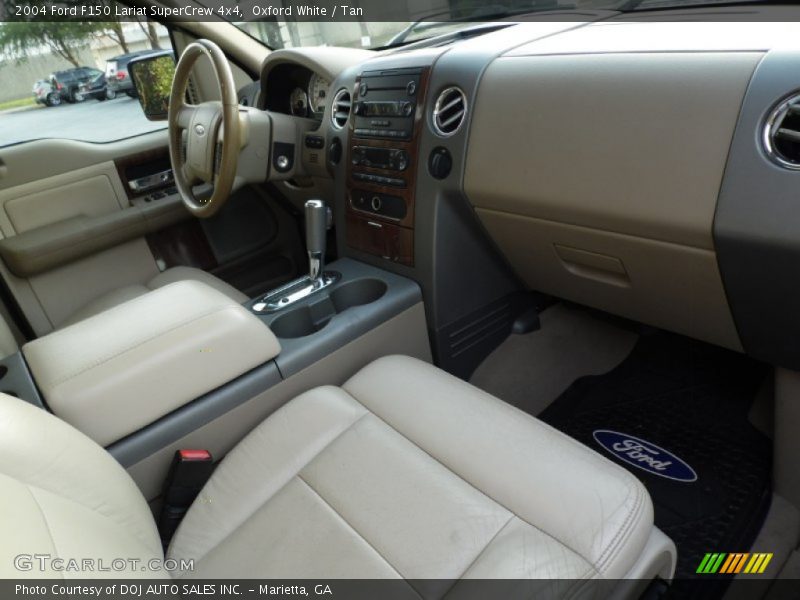 Oxford White / Tan 2004 Ford F150 Lariat SuperCrew 4x4