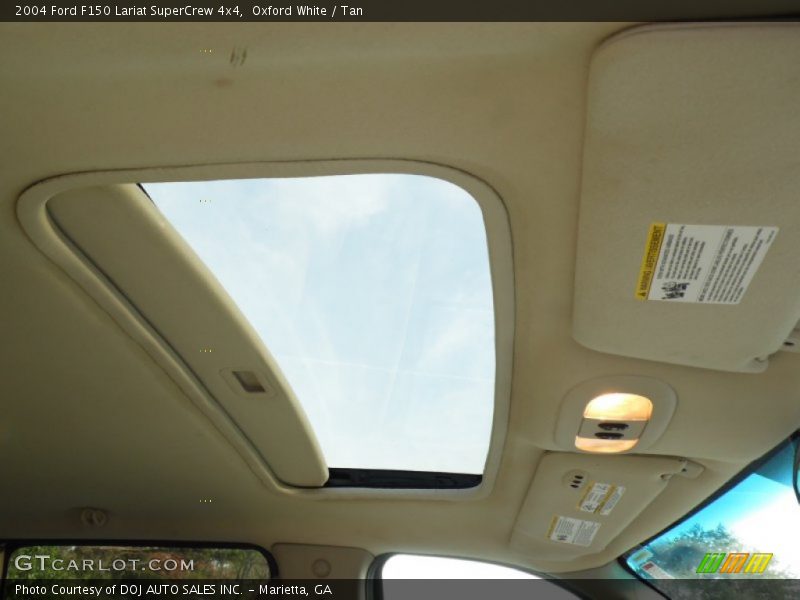 Oxford White / Tan 2004 Ford F150 Lariat SuperCrew 4x4