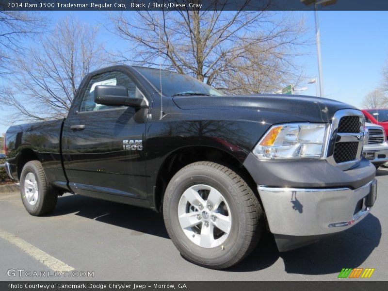 Black / Black/Diesel Gray 2014 Ram 1500 Tradesman Regular Cab