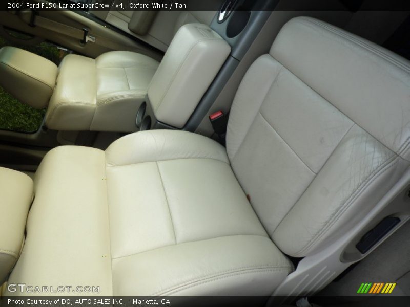Oxford White / Tan 2004 Ford F150 Lariat SuperCrew 4x4