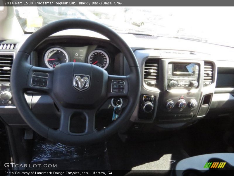 Black / Black/Diesel Gray 2014 Ram 1500 Tradesman Regular Cab