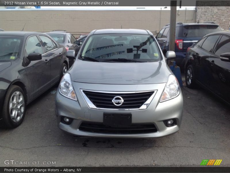 Magnetic Gray Metallic / Charcoal 2012 Nissan Versa 1.6 SV Sedan