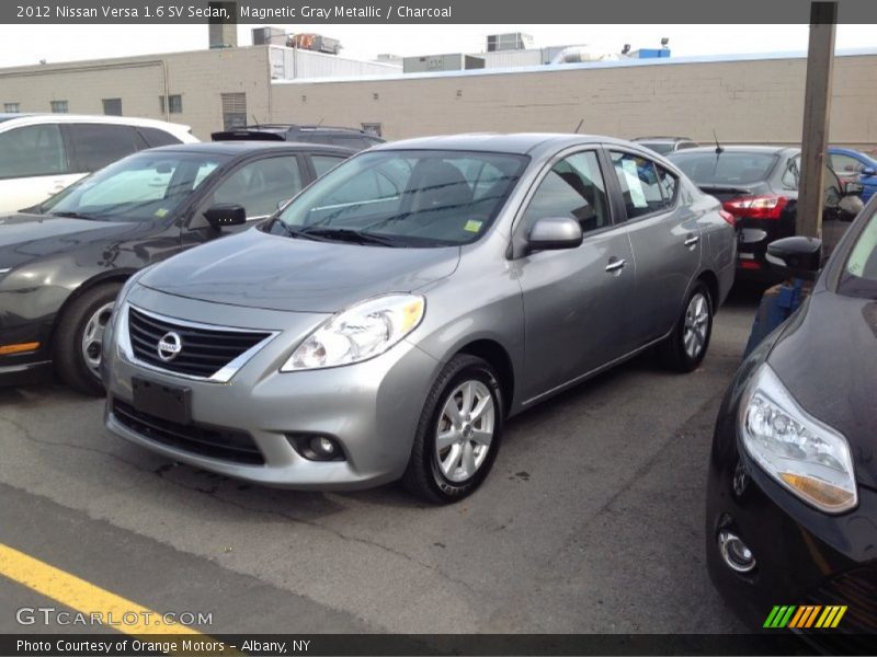 Magnetic Gray Metallic / Charcoal 2012 Nissan Versa 1.6 SV Sedan