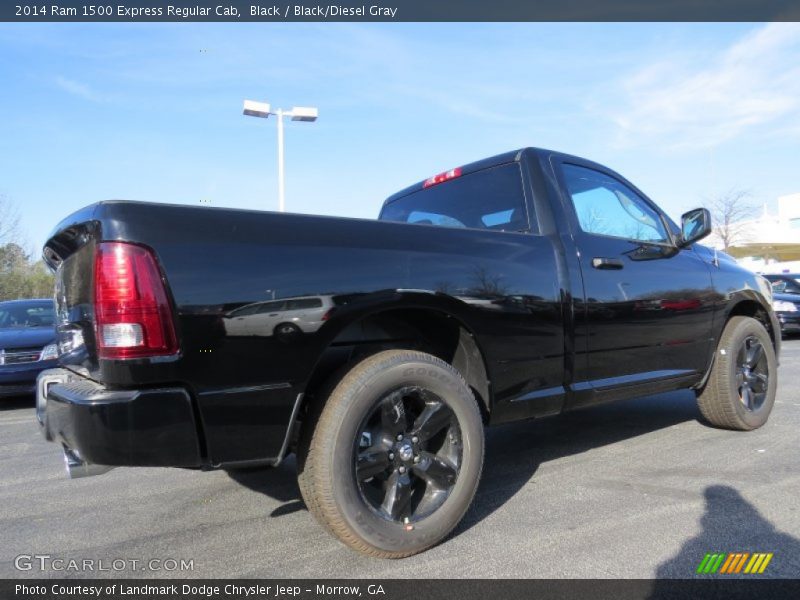 Black / Black/Diesel Gray 2014 Ram 1500 Express Regular Cab