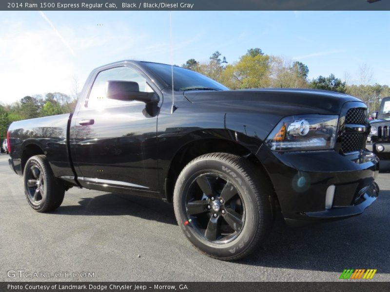 Black / Black/Diesel Gray 2014 Ram 1500 Express Regular Cab