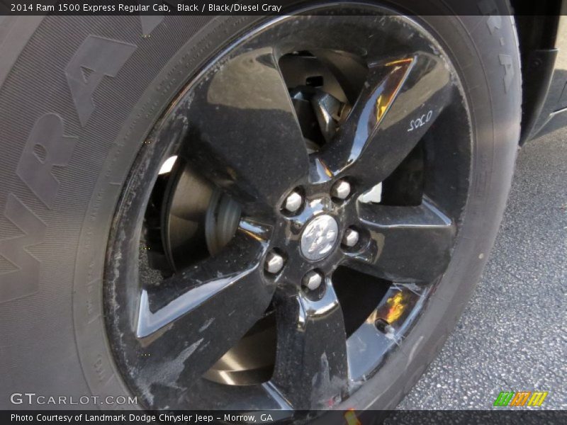 Black / Black/Diesel Gray 2014 Ram 1500 Express Regular Cab