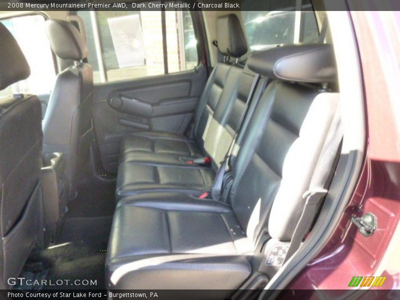 Dark Cherry Metallic / Charcoal Black 2008 Mercury Mountaineer Premier AWD