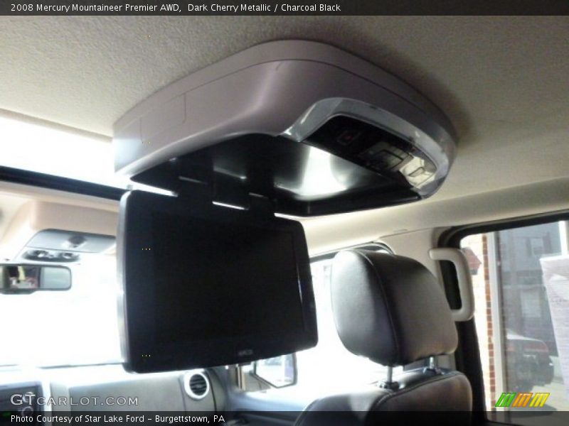Dark Cherry Metallic / Charcoal Black 2008 Mercury Mountaineer Premier AWD