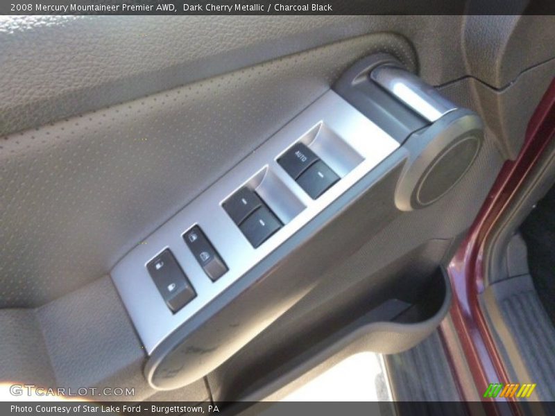 Dark Cherry Metallic / Charcoal Black 2008 Mercury Mountaineer Premier AWD