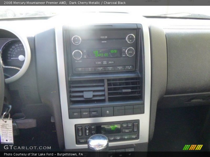 Dark Cherry Metallic / Charcoal Black 2008 Mercury Mountaineer Premier AWD