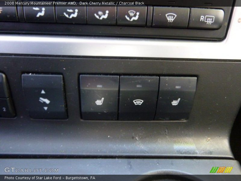 Dark Cherry Metallic / Charcoal Black 2008 Mercury Mountaineer Premier AWD