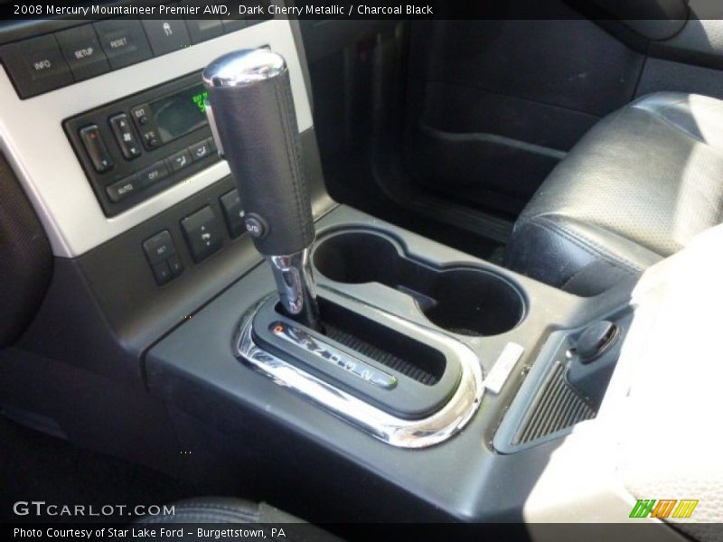 Dark Cherry Metallic / Charcoal Black 2008 Mercury Mountaineer Premier AWD