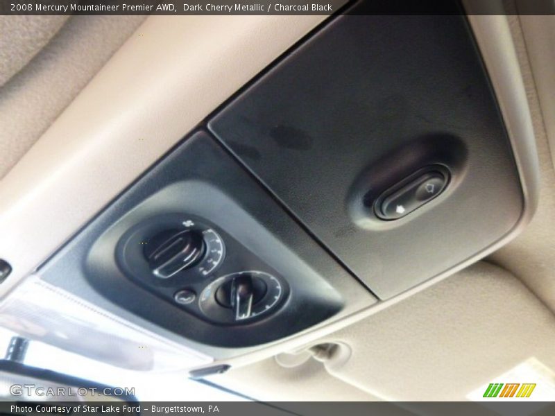 Dark Cherry Metallic / Charcoal Black 2008 Mercury Mountaineer Premier AWD