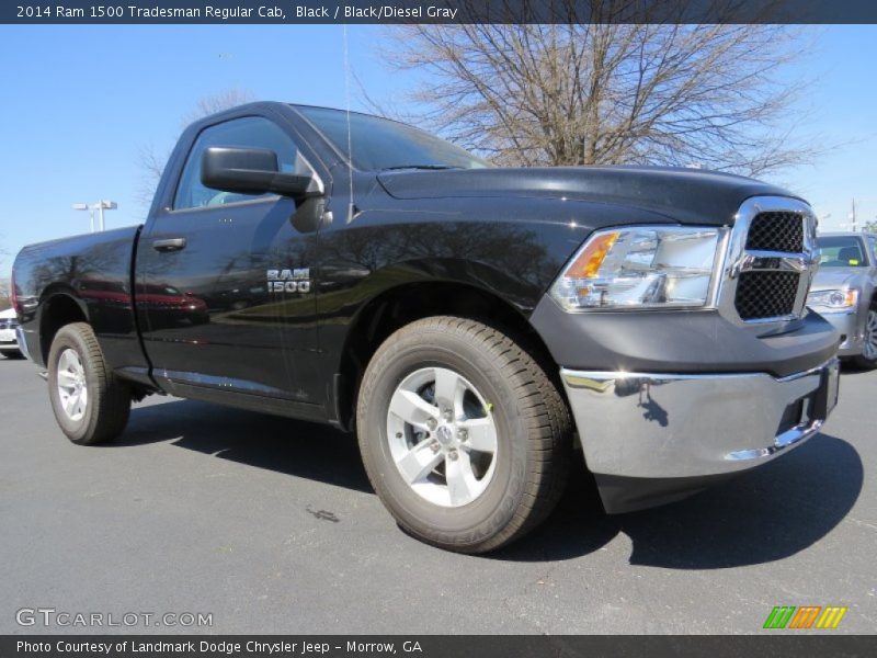 Black / Black/Diesel Gray 2014 Ram 1500 Tradesman Regular Cab