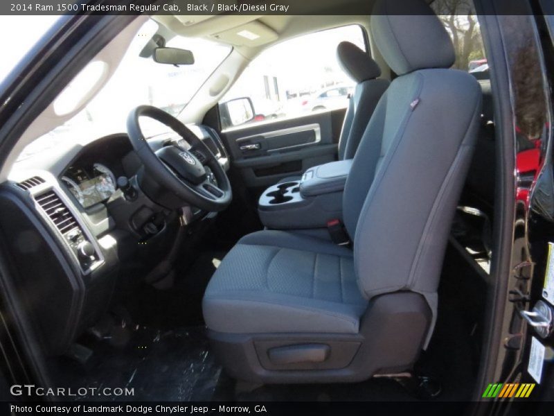 Black / Black/Diesel Gray 2014 Ram 1500 Tradesman Regular Cab