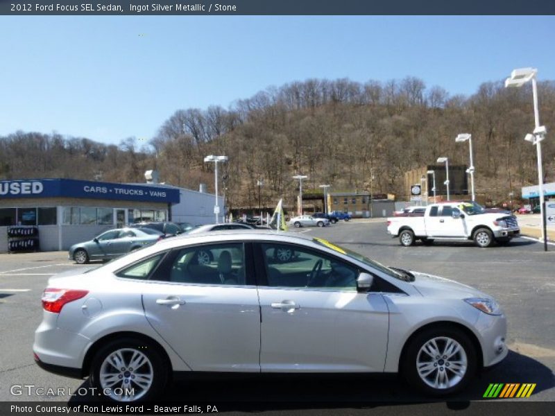 Ingot Silver Metallic / Stone 2012 Ford Focus SEL Sedan
