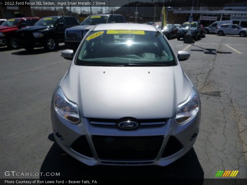 Ingot Silver Metallic / Stone 2012 Ford Focus SEL Sedan