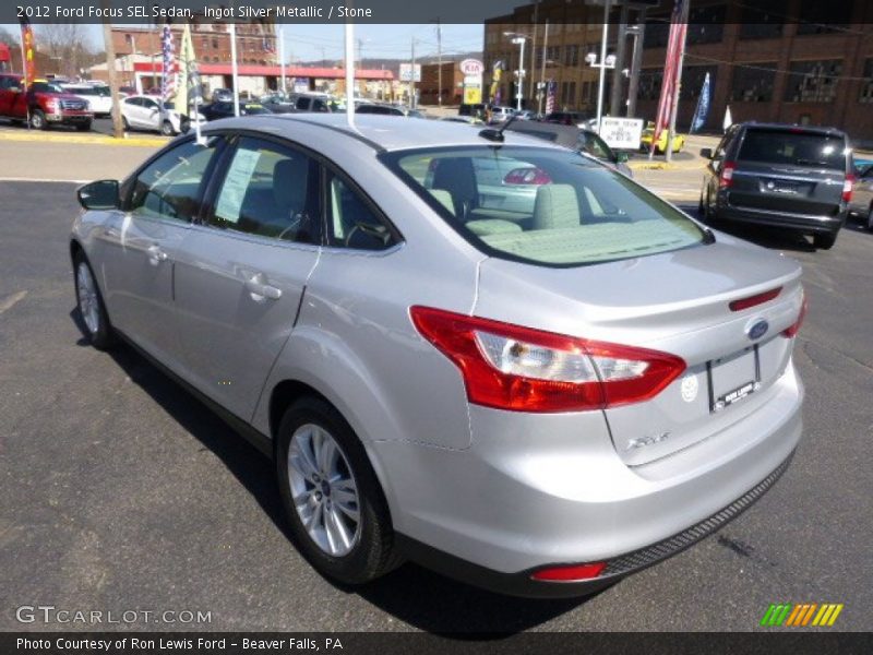 Ingot Silver Metallic / Stone 2012 Ford Focus SEL Sedan