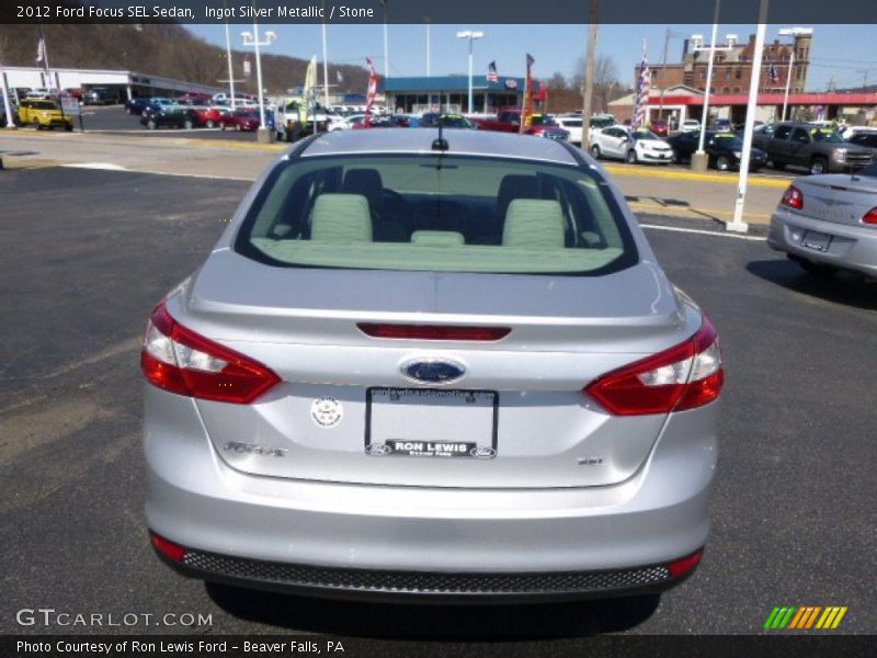 Ingot Silver Metallic / Stone 2012 Ford Focus SEL Sedan