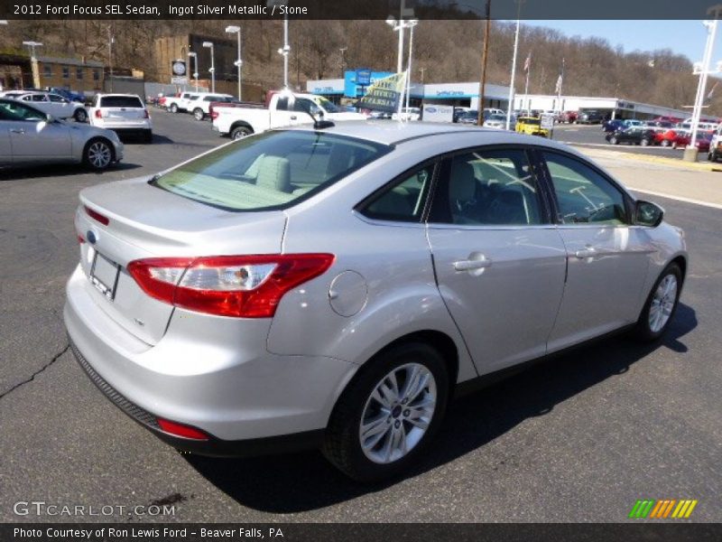 Ingot Silver Metallic / Stone 2012 Ford Focus SEL Sedan