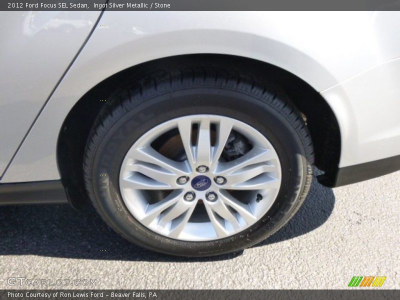 Ingot Silver Metallic / Stone 2012 Ford Focus SEL Sedan