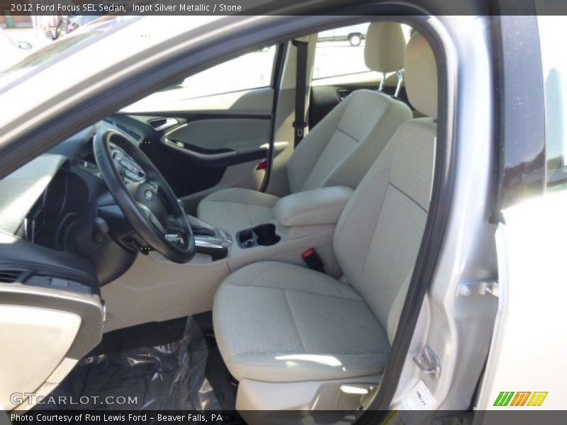 Ingot Silver Metallic / Stone 2012 Ford Focus SEL Sedan