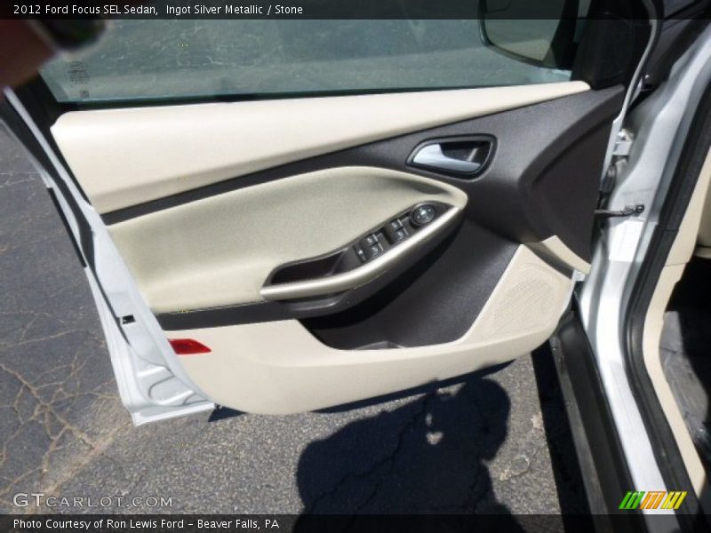 Ingot Silver Metallic / Stone 2012 Ford Focus SEL Sedan