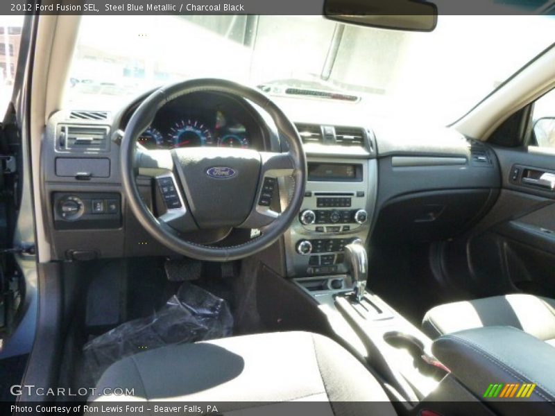 Steel Blue Metallic / Charcoal Black 2012 Ford Fusion SEL