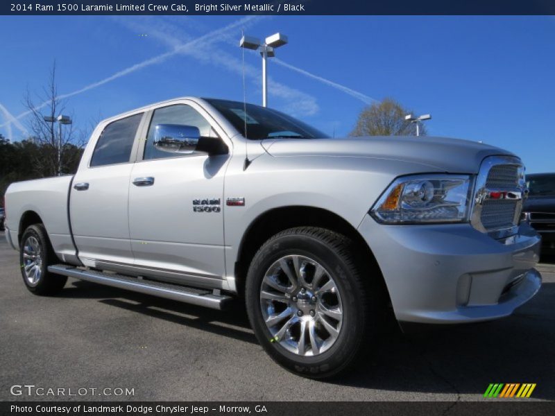 Bright Silver Metallic / Black 2014 Ram 1500 Laramie Limited Crew Cab