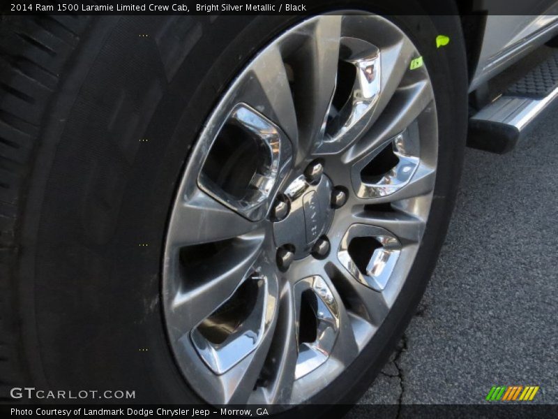 Bright Silver Metallic / Black 2014 Ram 1500 Laramie Limited Crew Cab