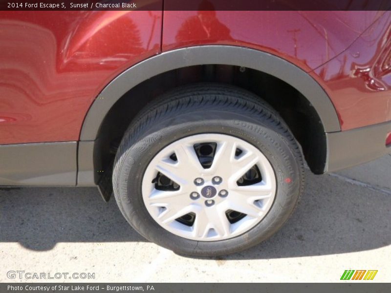Sunset / Charcoal Black 2014 Ford Escape S