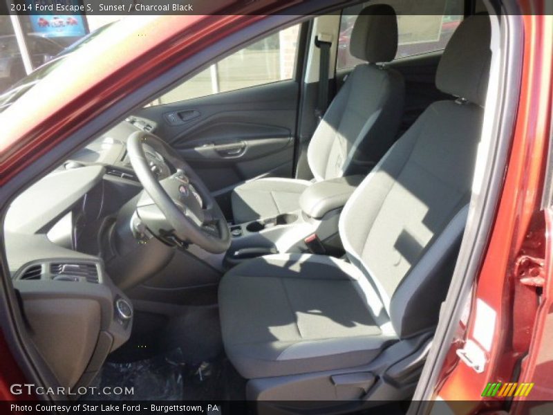 Sunset / Charcoal Black 2014 Ford Escape S