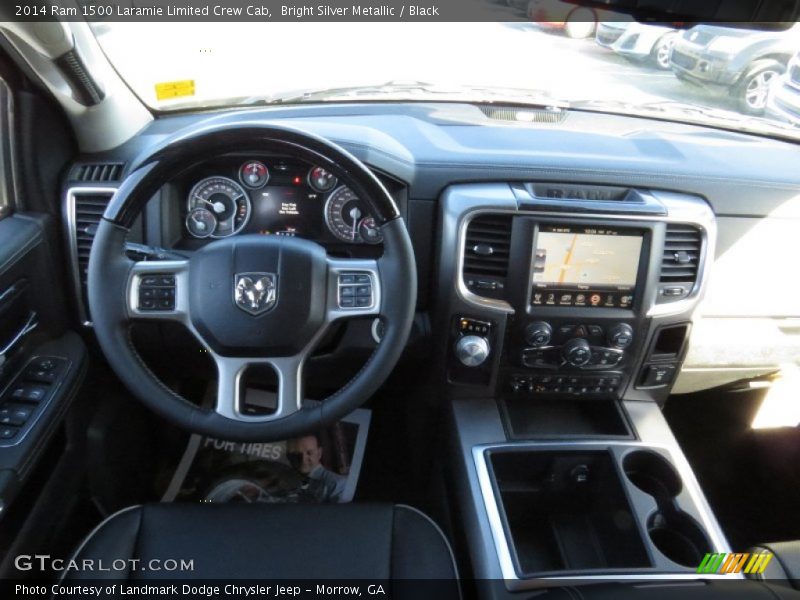 Bright Silver Metallic / Black 2014 Ram 1500 Laramie Limited Crew Cab