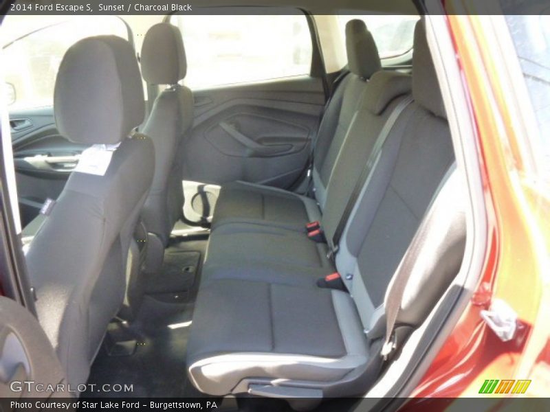 Sunset / Charcoal Black 2014 Ford Escape S