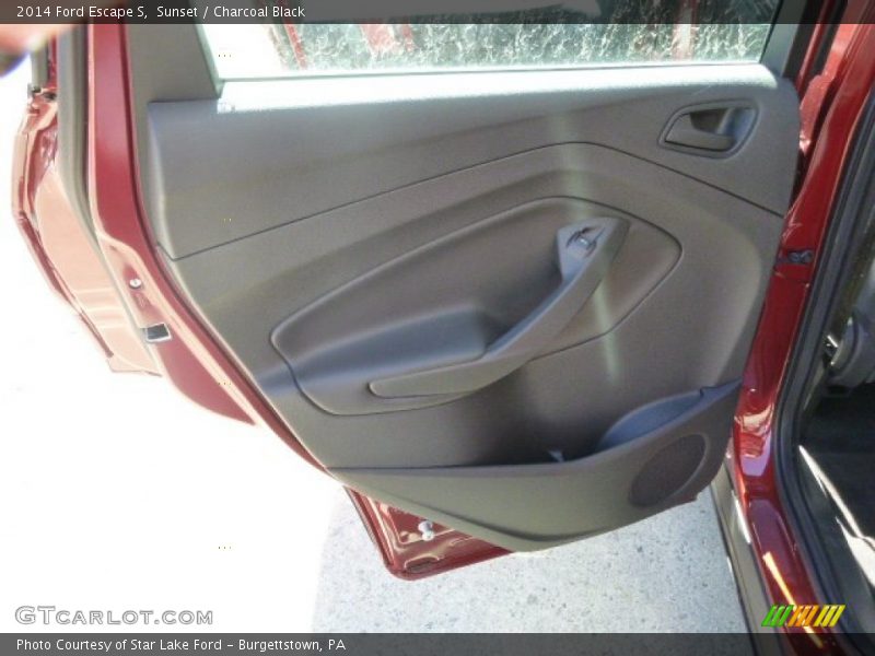 Sunset / Charcoal Black 2014 Ford Escape S