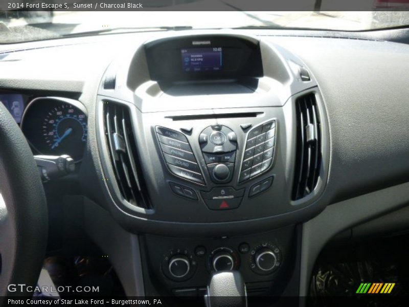 Sunset / Charcoal Black 2014 Ford Escape S