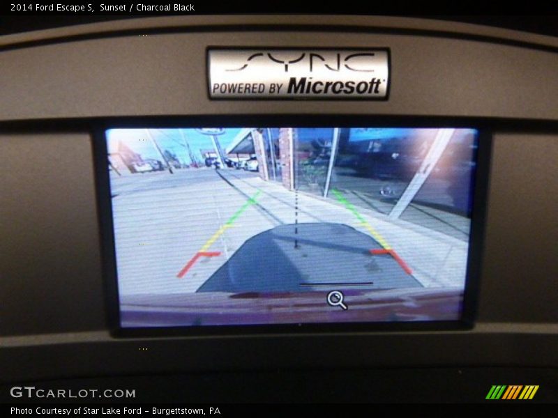 Sunset / Charcoal Black 2014 Ford Escape S