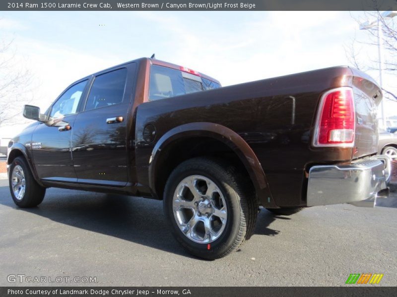 Western Brown / Canyon Brown/Light Frost Beige 2014 Ram 1500 Laramie Crew Cab