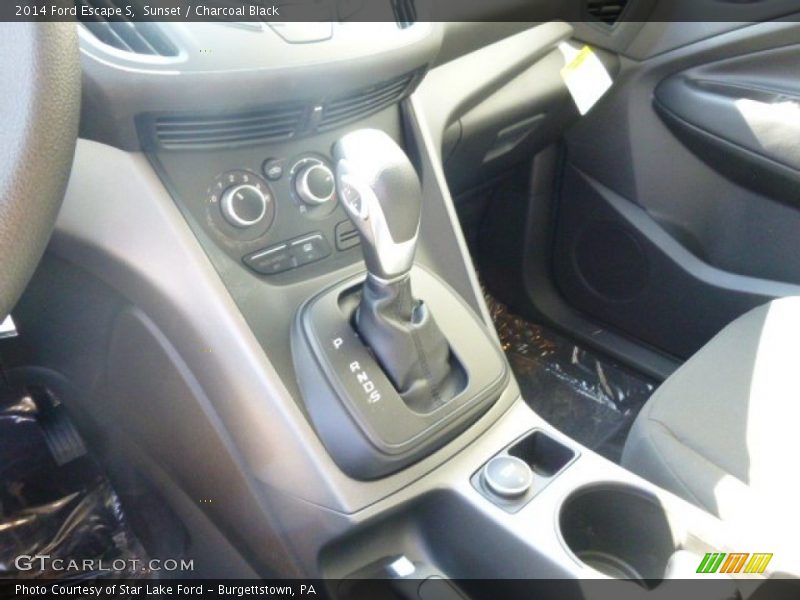 Sunset / Charcoal Black 2014 Ford Escape S
